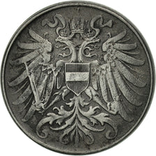 Austria, Karl I, 2 Heller, 1917, MBC, Hierro, KM:2824