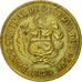 Moneta, Peru, 5 Soles, 1979, Lima, AU(55-58), Mosiądz, KM:271