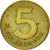 Coin, Peru, 5 Soles, 1979, Lima, AU(55-58), Brass, KM:271