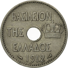 Coin, Greece, George I, 10 Lepta, 1912, AU(50-53), Nickel, KM:63
