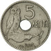 Greece, George I, 5 Lepta, 1912, AU(55-58), Nickel, KM:62