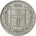 Moneta, Islanda, 10 Aurar, 1974, SPL, Alluminio, KM:10a