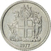 Coin, Iceland, Krona, 1977, MS(60-62), Aluminum, KM:23