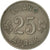 Moneda, Islandia, 25 Aurar, 1966, EBC, Cobre - níquel, KM:11