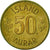 Munten, IJsland, 50 Aurar, 1974, ZF+, Nickel-brass, KM:17