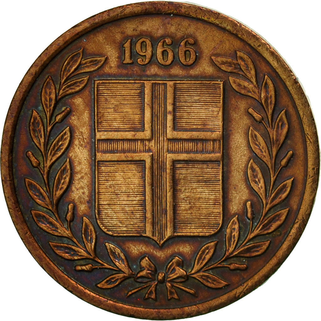 Iceland, Eyrir, 1966, SS, Bronze, KM:8