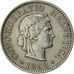 Münze, Schweiz, 5 Rappen, 1958, Bern, VZ, Copper-nickel, KM:26