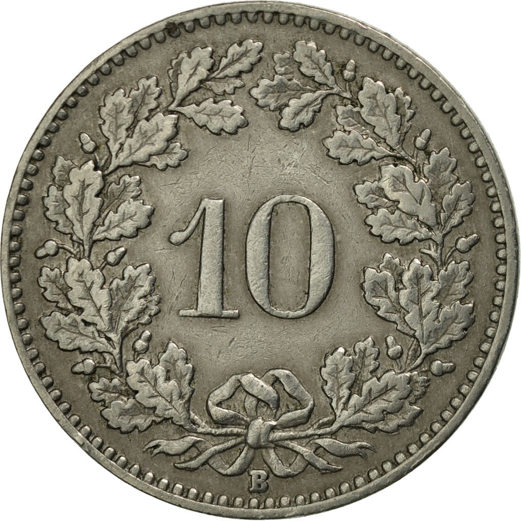 Coin, Switzerland, 10 Rappen, 1920, Bern, EF(40-45), Copper-nickel, KM:27