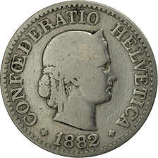 Switzerland, 10 Rappen, 1882, Bern, VF(30-35), Copper-nickel, KM:27