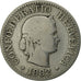 Switzerland, 10 Rappen, 1882, Bern, VF(30-35), Copper-nickel, KM:27