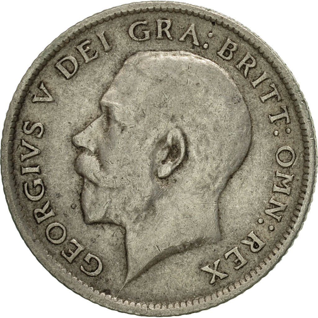 Great Britain, George V, 6 Pence, 1914, EF(40-45), Silver, KM:815