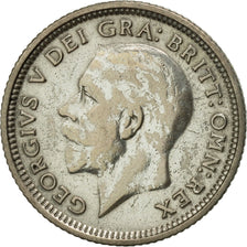 Großbritannien, George V, 6 Pence, 1927, SS, Silber, KM:828