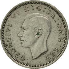 Great Britain, George VI, 6 Pence, 1952, AU(50-53), Copper-nickel, KM:875