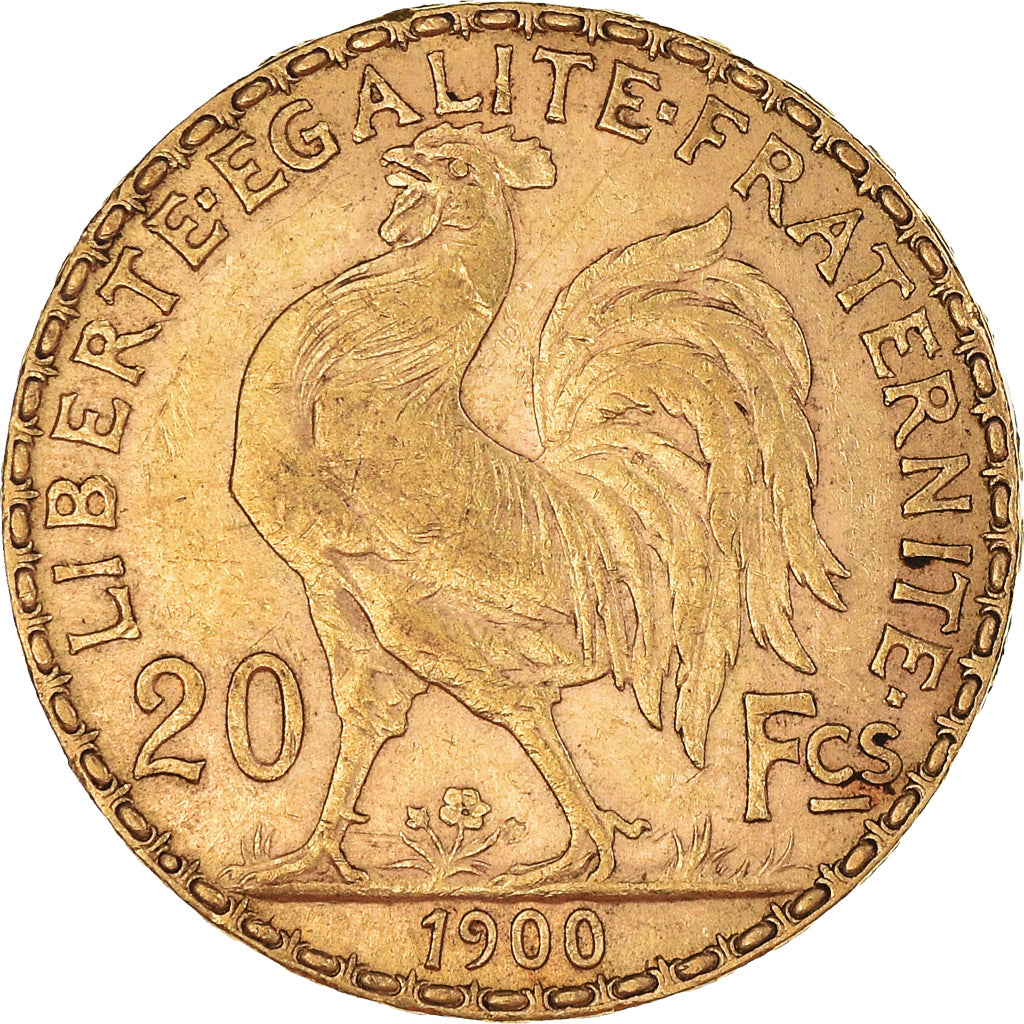 Coin, France, Marianne, 20 Francs, 1900, Paris, AU(50-53), Gold, KM:847