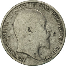Great Britain, Edward VII, 6 Pence, 1907, VF(30-35), Silver, KM:799
