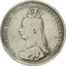 Great Britain, Victoria, 3 Pence, 1887, VF(30-35), Silver, KM:730
