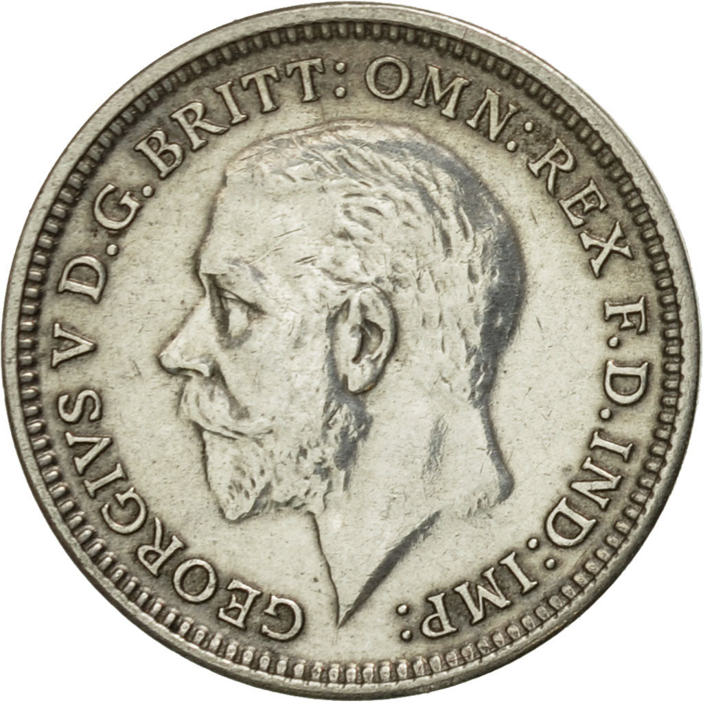 Great Britain, George V, 3 Pence, 1930, AU(50-53), Silver, KM:831