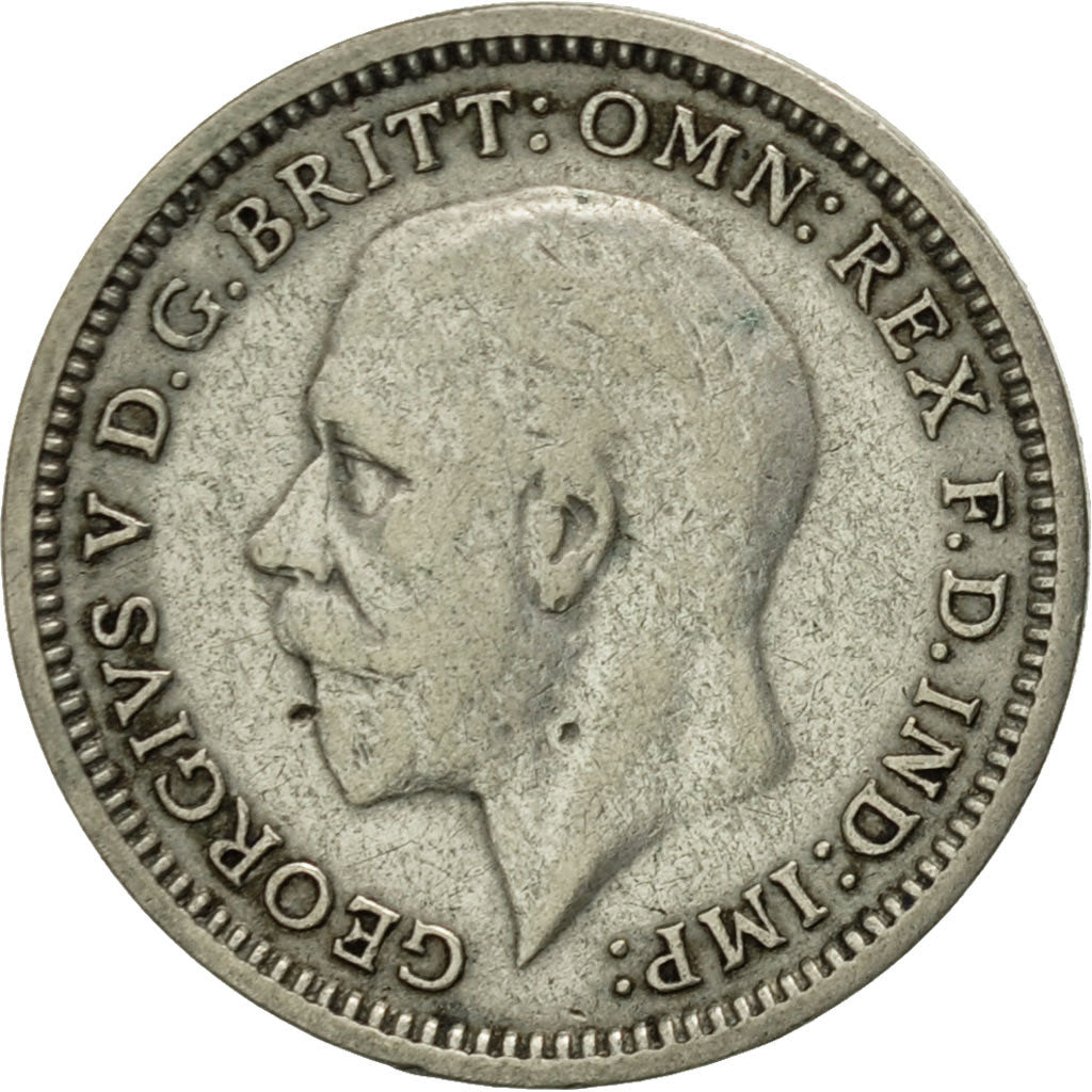 Great Britain, George V, 3 Pence, 1933, EF(40-45), Silver, KM:831