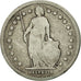 Moneta, Svizzera, Franc, 1876, Bern, MB+, Argento, KM:24