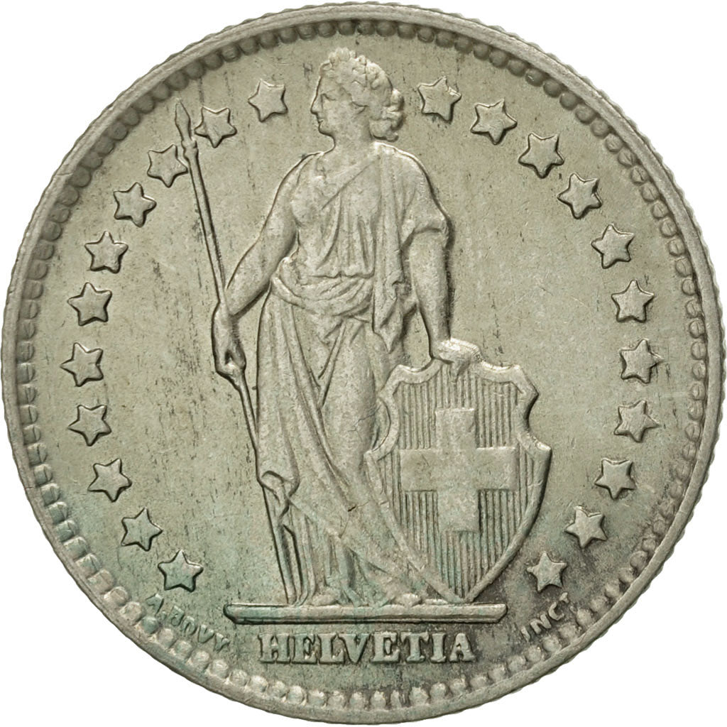Switzerland, Franc, 1959, Bern, AU(50-53), Silver, KM:24