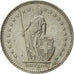Münze, Schweiz, Franc, 1992, Bern, VZ, Copper-nickel, KM:24a.3