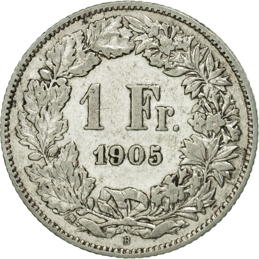 Coin, Switzerland, Franc, 1905, Bern, EF(40-45), Silver, KM:24