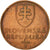 Moneda, Eslovaquia, 50 Halierov, 1996, MBC, Cobre chapado en acero, KM:35