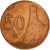 Moneta, Słowacja, 50 Halierov, 2006, EF(40-45), Miedź platerowana stalą
