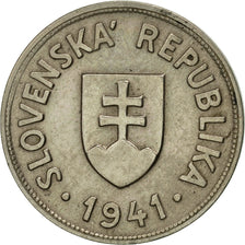 Slowakei, 50 Halierov, 1941, SS, Copper-nickel, KM:5