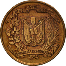 Moneda, República Dominicana, Centavo, 1975, MBC, Bronce, KM:31