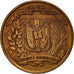 Moneda, República Dominicana, Centavo, 1975, MBC, Bronce, KM:31
