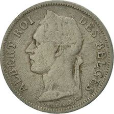 Moneda, Congo belga, 50 Centimes, 1925, MBC, Cobre - níquel, KM:22