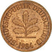 Coin, GERMANY - FEDERAL REPUBLIC, 2 Pfennig, 1984, Hambourg, EF(40-45), Copper