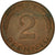Coin, GERMANY - FEDERAL REPUBLIC, 2 Pfennig, 1980, Munich, EF(40-45), Copper