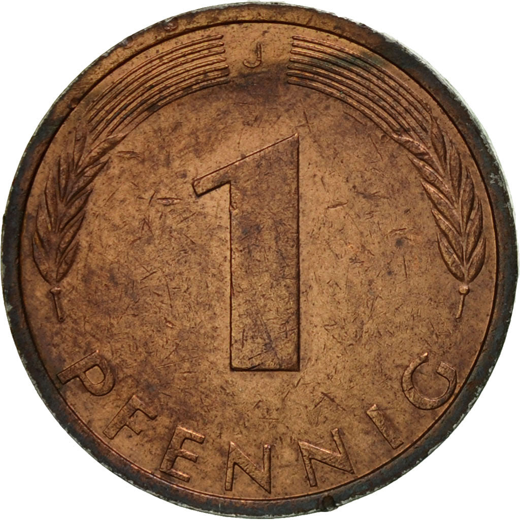 Monnaie, République fédérale allemande, Pfennig, 1973, Hambourg, TTB, Copper
