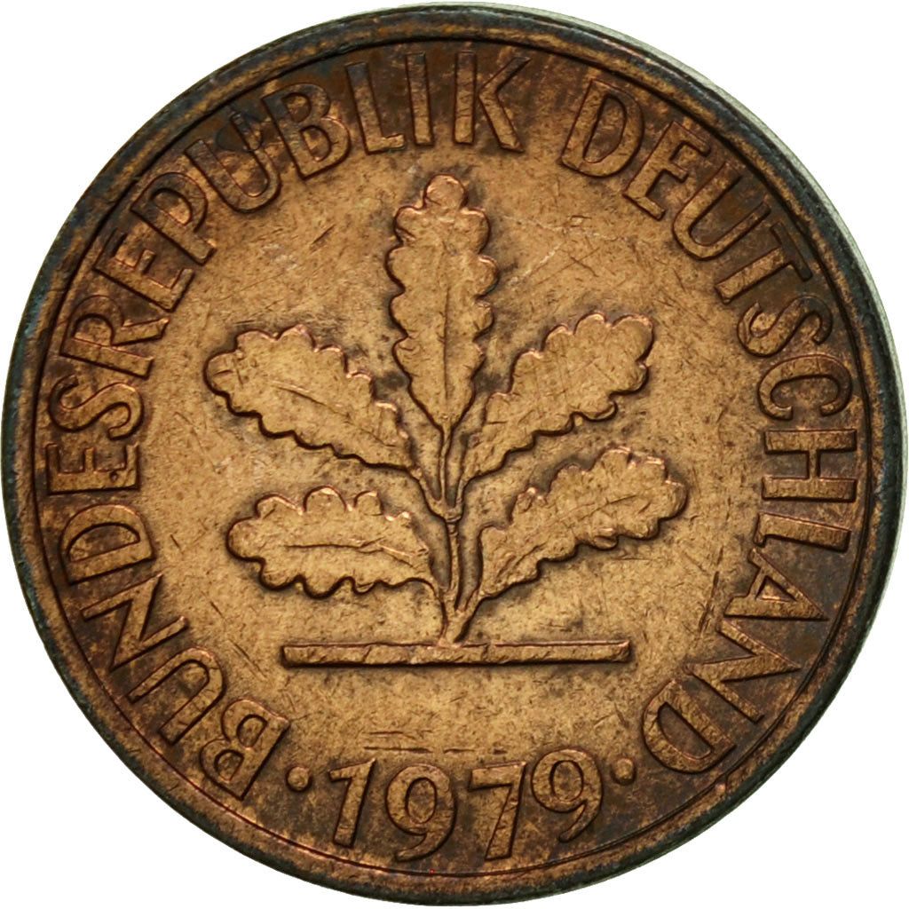 Monnaie, République fédérale allemande, Pfennig, 1979, Munich, TTB, Copper