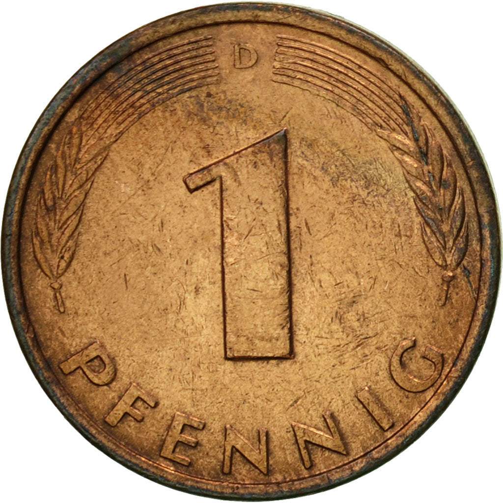 Monnaie, République fédérale allemande, Pfennig, 1979, Munich, TTB, Copper