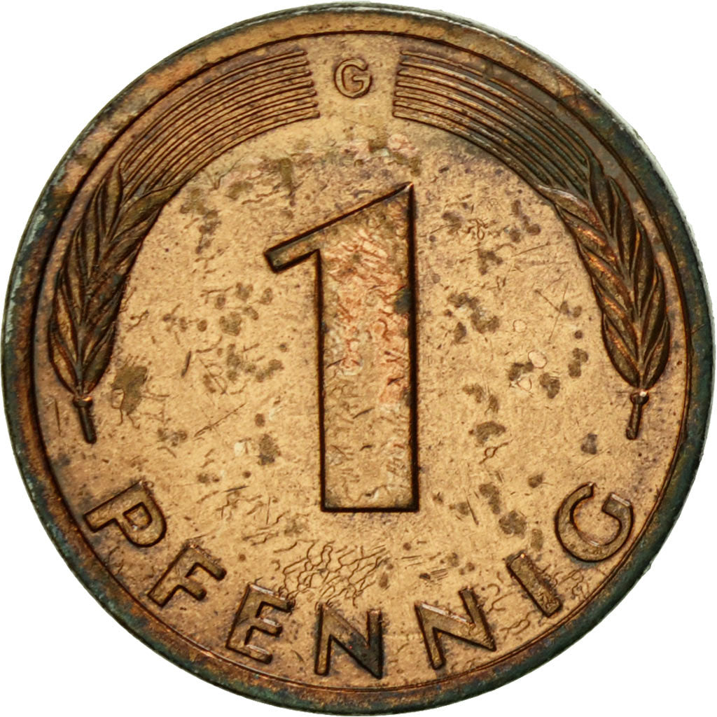 Monnaie, République fédérale allemande, Pfennig, 1978, Karlsruhe, TTB, Copper
