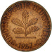 Coin, GERMANY - FEDERAL REPUBLIC, Pfennig, 1987, Munich, EF(40-45), Copper