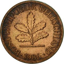 Moneta, GERMANIA - REPUBBLICA FEDERALE, Pfennig, 1986, Munich, BB, Acciaio