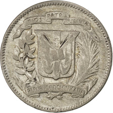 Coin, Dominican Republic, 5 Centavos, 1944, EF(40-45), Silver, KM:18a