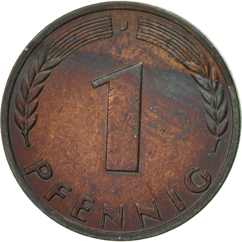 Monnaie, République fédérale allemande, Pfennig, 1966, Hambourg, TTB, Copper
