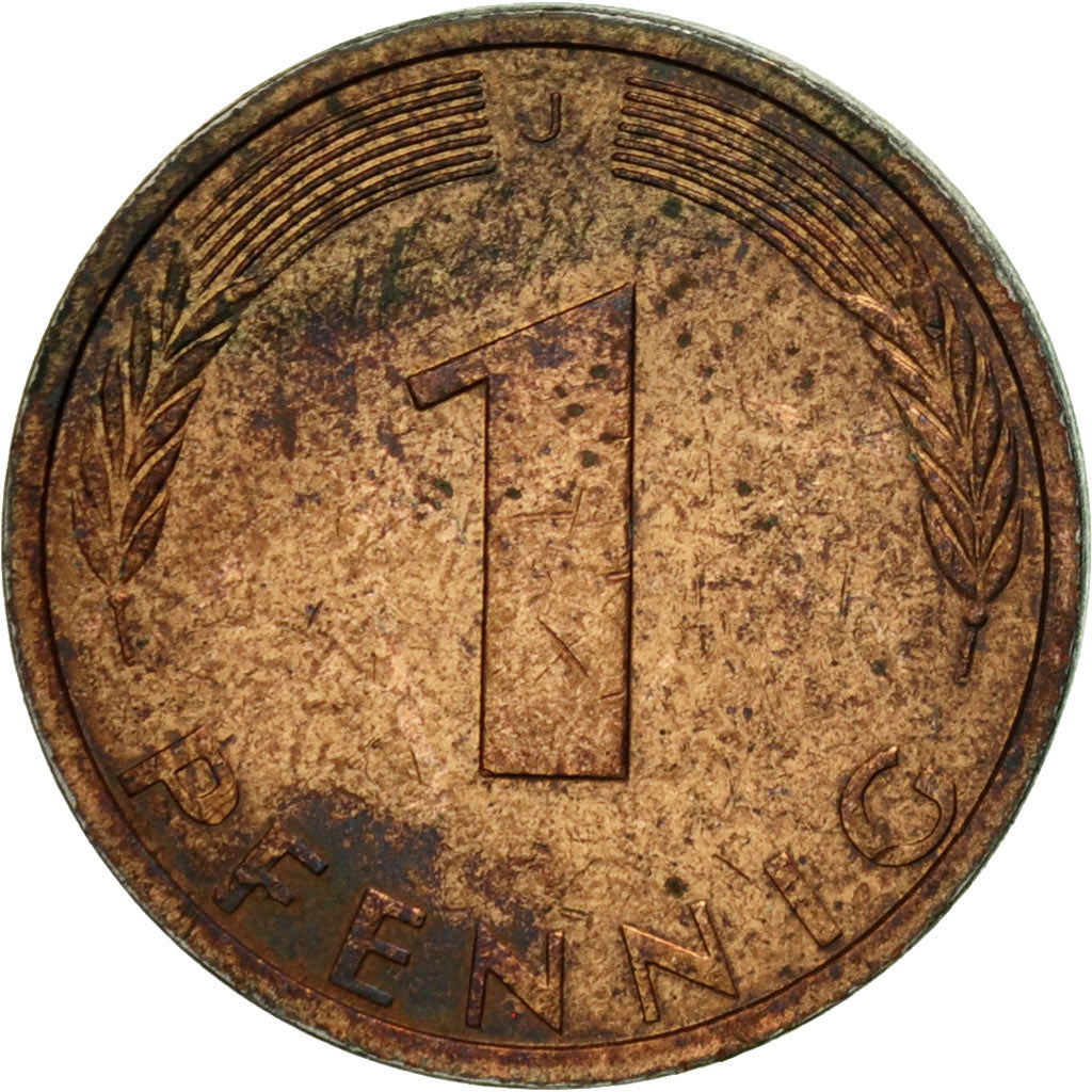 Monnaie, République fédérale allemande, Pfennig, 1974, Hambourg, TTB, Copper