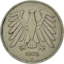 Coin, GERMANY - FEDERAL REPUBLIC, 5 Mark, 1975, Hambourg, AU(50-53)