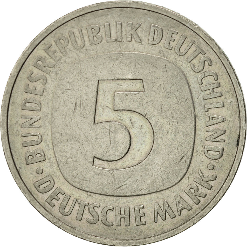 Coin, GERMANY - FEDERAL REPUBLIC, 5 Mark, 1975, Hambourg, AU(50-53)