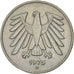 Moneda, ALEMANIA - REPÚBLICA FEDERAL, 5 Mark, 1975, Munich, MBC+, Cobre -