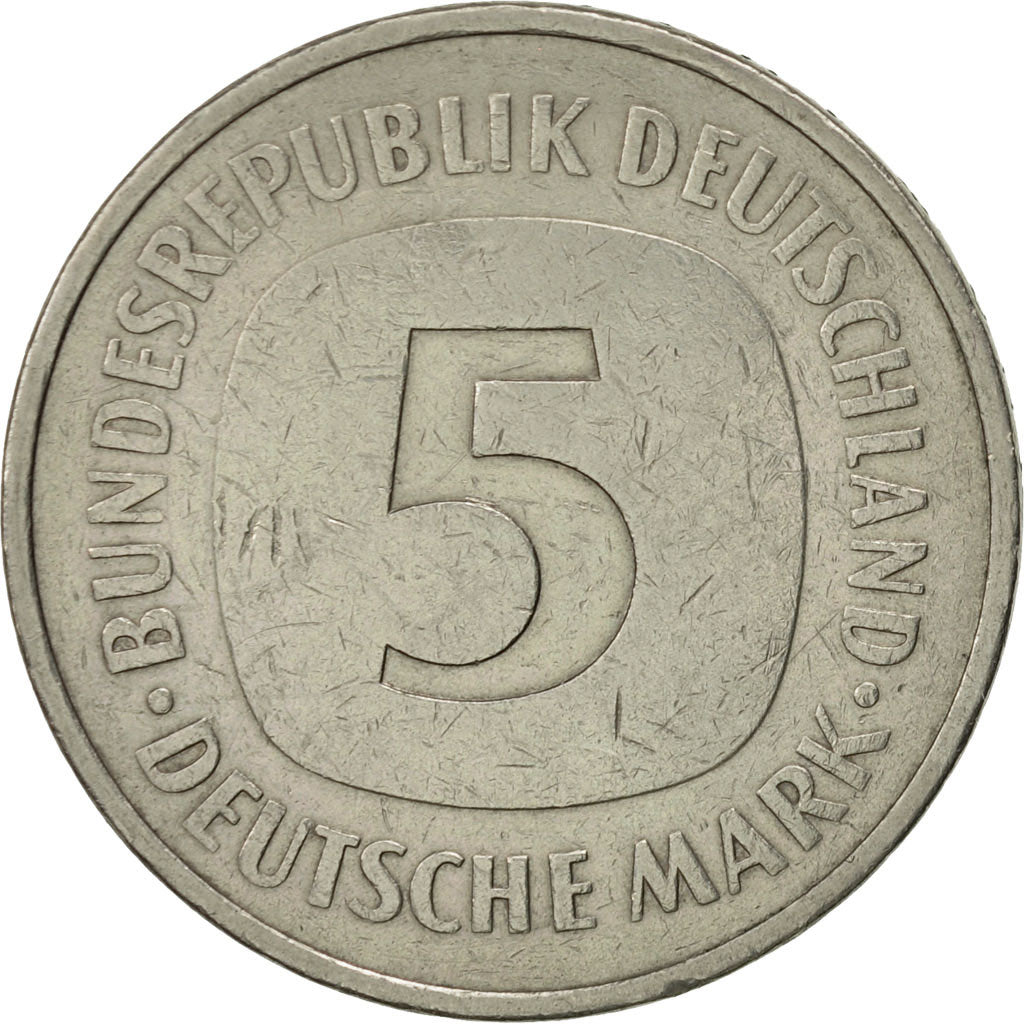 Coin, GERMANY - FEDERAL REPUBLIC, 5 Mark, 1976, Hambourg, AU(50-53)