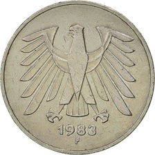 Coin, GERMANY - FEDERAL REPUBLIC, 5 Mark, 1983, Stuttgart, AU(50-53)