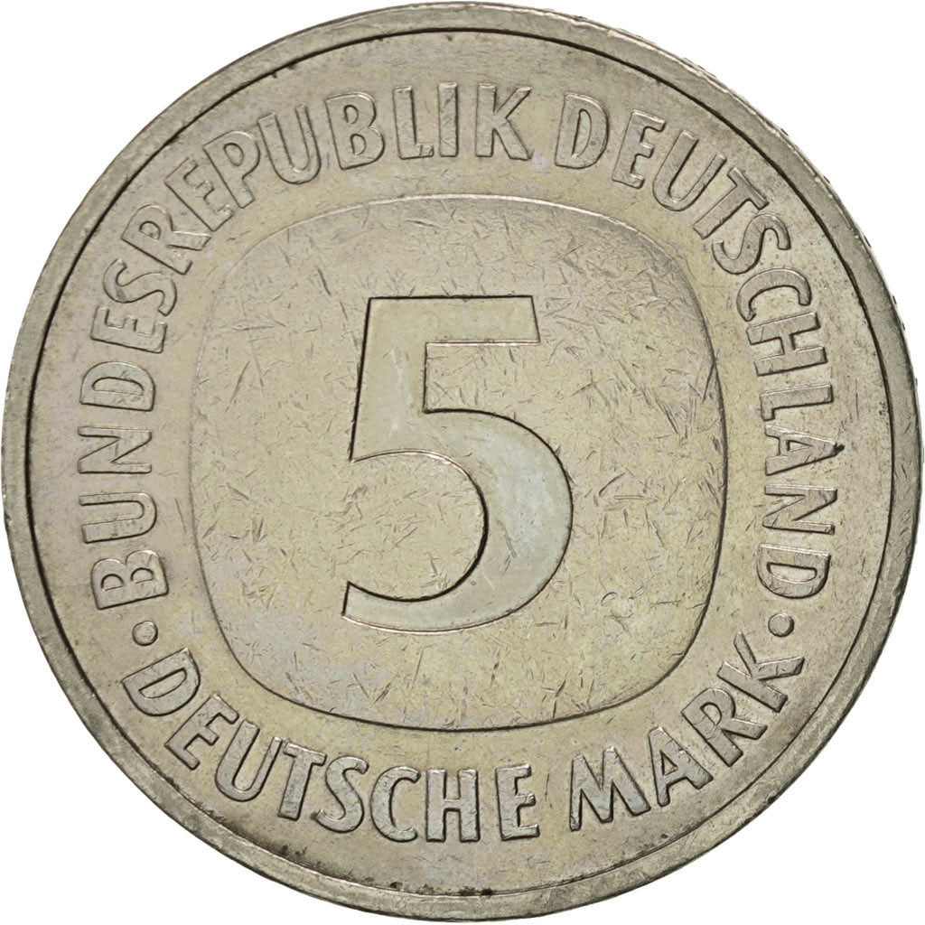 Coin, GERMANY - FEDERAL REPUBLIC, 5 Mark, 1983, Stuttgart, AU(50-53)