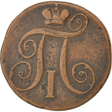 Coin, Russia, Paul I, 2 Kopeks, 1799, Ekaterinbourg, EF(40-45), Copper, KM:95.3